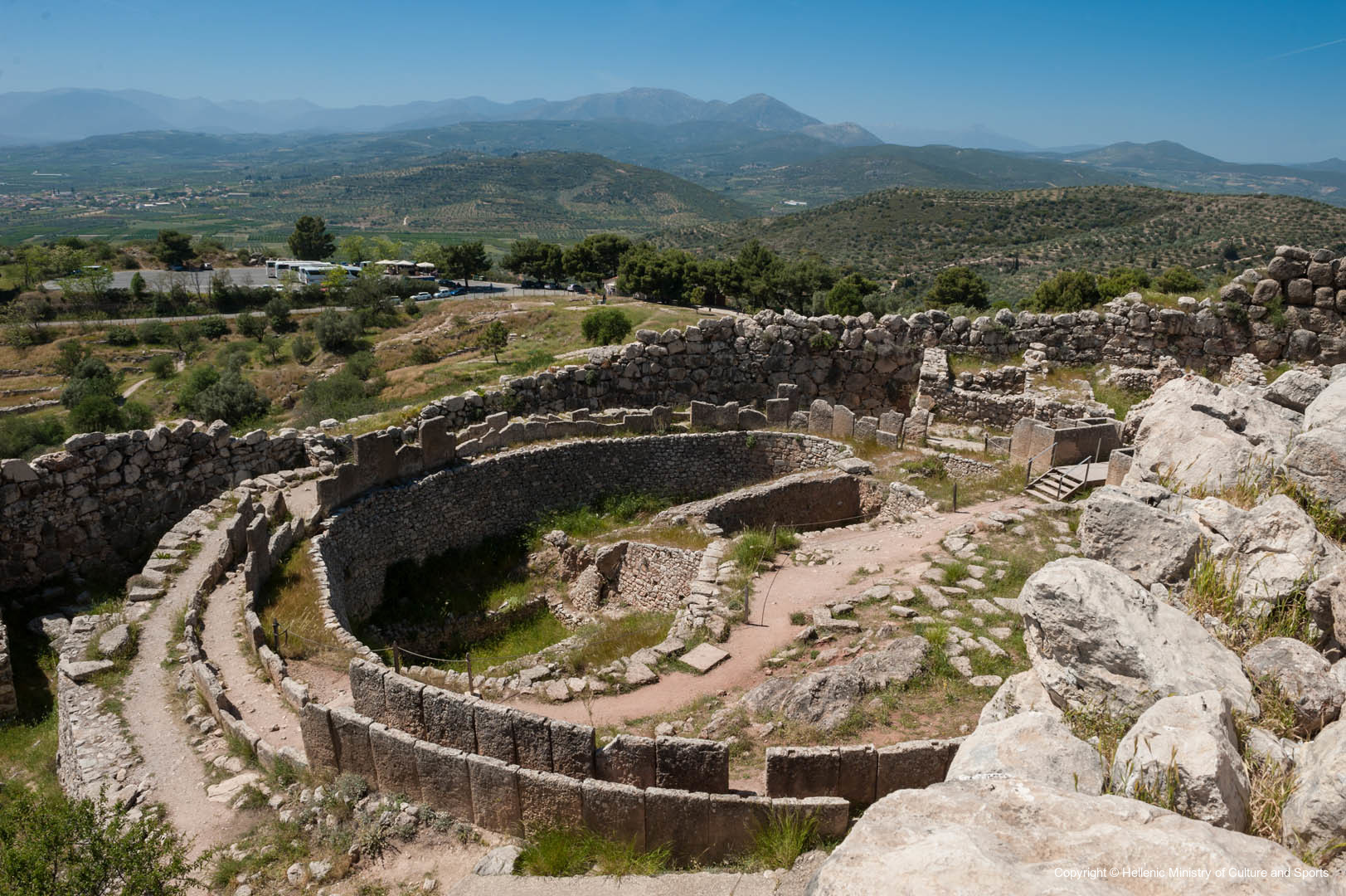 Virtual Tour - Mycenae - Grave Circle A | Yougoculture